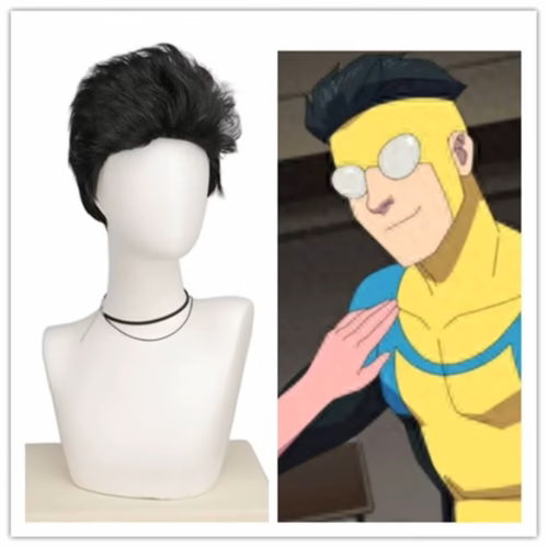 Anime Invincible Mark Grayson Cosplay Wig – Fantasy Hair Wig for Halloween and Carnival Parties