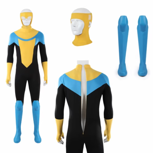 High-Quality Invincible Mark Grayson Cosplay Costume – Men's Zentai Suit with Jumpsuit and Mask